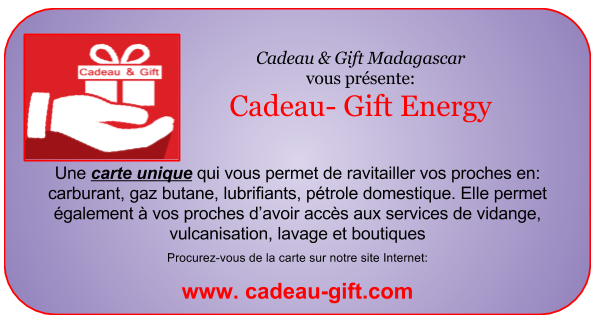 Cadeau Gift Madagascar Carburant