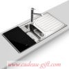 évier de cuisine Madagascar stainless steel with drainboard