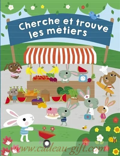 cherche et trouve les metiers livre pour enfant Livre éducatif enfant Madagascar
