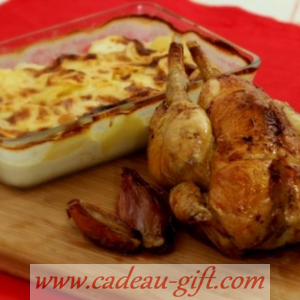 Poulet entier et gratin de pommes de terre livraison à domicile Madagascar