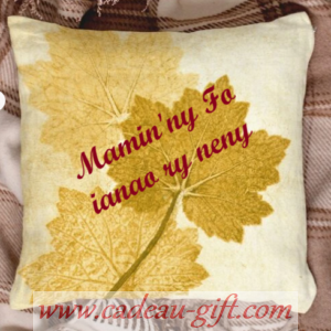 Housse de coussin personnalisée livraison Madagascar