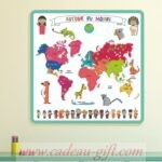 jouet tapis carte du monde