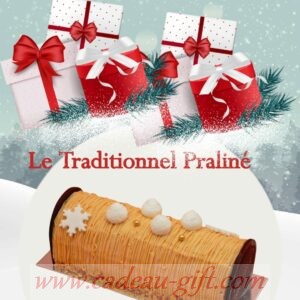 Bûche de Noël Praliné en livraison à Madagascar