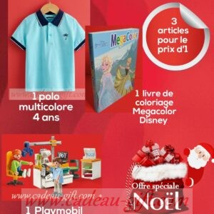 Cadeau enfant polo coloriage playmobil livraison Madagascar
