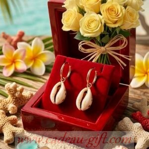 Cadeau pour femme Madagascar boucle d'oreilles exotique