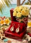 Cadeau pour femme Madagascar boucle d'oreilles exotique