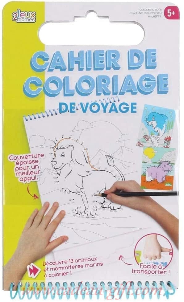 CAHIER DE COLORIAGE DE VOYAGE Cahier de coloriage pour enfants livraison Madagascar